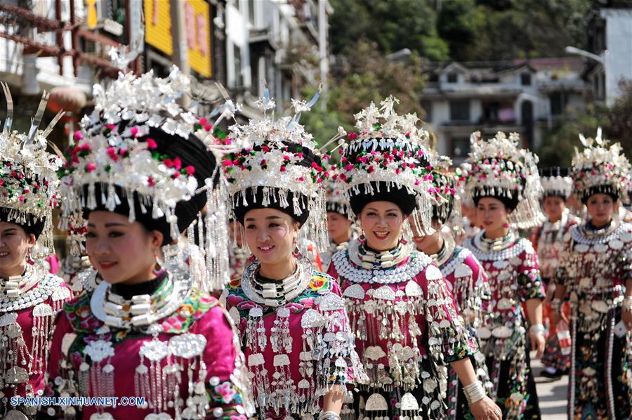 Guizhou: Feria para celebrar a?o nuevo de grupo étnico Miao en Leishan
