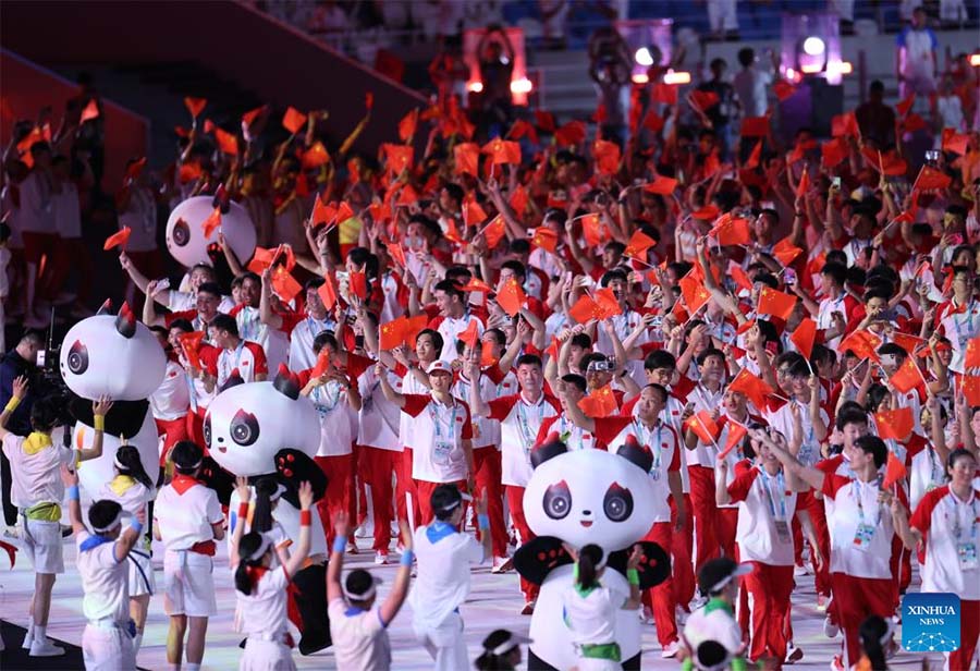Ceremonia de apertura de la 31a edición de verano de los Juegos Mundiales Universitarios de la FISU en Chengdu