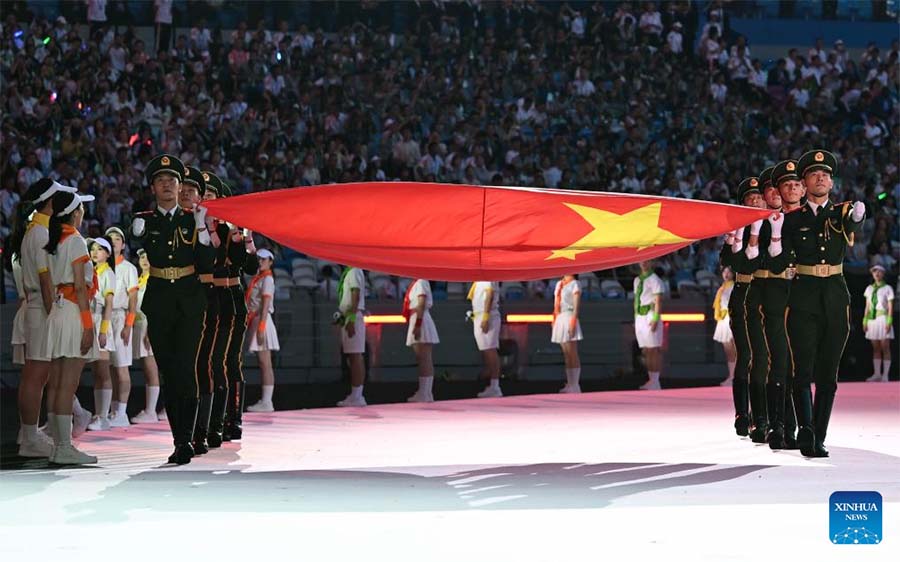 Ceremonia de apertura de la 31a edición de verano de los Juegos Mundiales Universitarios de la FISU en Chengdu